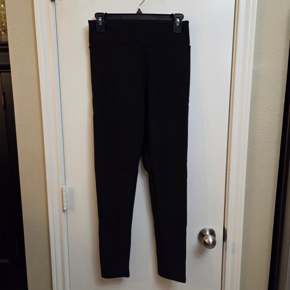 Unbranded Pants - Womens High Waisted Fleece Lined Leggings Black Size M Stretch Thermal Pants